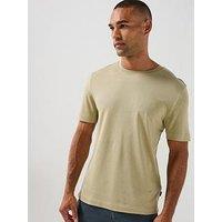 Boss H-Thompson 205 Pique Tab Logo T-Shirt - Dark Beige