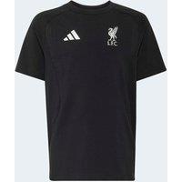 Adidas Junior Liverpool Fc Tiro Travel T-Shirt - Black
