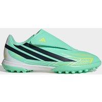 Adidas Junior F50 Hyperfast Club Velcro Astro Turf Football Boots - Green/Navy