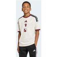 Adidas Junior Manchester United 26/27 Third Stadium Replica Shirt - Cream