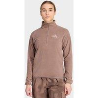 Adidas Terrex Womens Outdoor Essentials 1/2 Zip Fleece - Brown