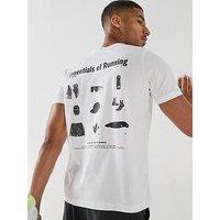 Adidas Mens Running Graphic T-Shirt - White