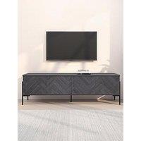 Cosmoliving By Cosmopolitan Charlene 4 Door Sideboard / Tv Unit- Grey Oak