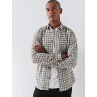 Only & Sons Only &Sons Long Sleeve Checked Shirt - Black