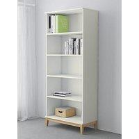 Cosmoliving By Cosmopolitan Pelle Bookcase With 4 Shelves - White