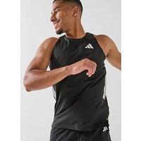 Adidas Mens Running Adi365 Iconic Stripes Tank - Black