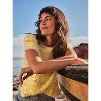 Fatface Sardine Pattern Top - Yellow