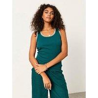 Fatface Bella Rib Vest - Teal