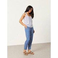 Fatface Laine Wave Linen Tank Top - White