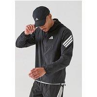 Adidas Mens Running Adi365 Iconic Stripes Jacket - Black