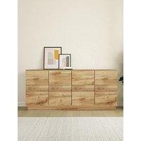 Cosmoliving By Cosmopolitan Toro 4 Door Sideboard - Oak Style