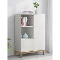 Cosmoliving By Cosmopolitan Pelle Cabinet - White