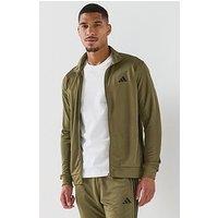 Adidas Men'S 3-Stripes Tricot Track Jacket - Green