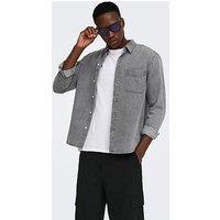 Only & Sons Only &Sons Long Sleeve Denim Shirt - Blue