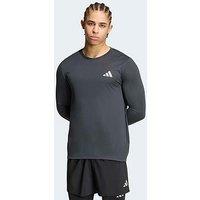 Adidas Mens Running Adi365 Essentials Long Sleeve T-Shirt - Grey