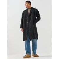 Only & Sons Mens Stanley Longline Notch Lapel Button Formal Coat - Black