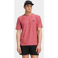 Adidas Mens Training Workout Essentials T-Shirt - Pink