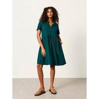 Fatface Immy Linen Dress - Teal