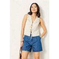 Fatface Mia Jean Shorts - Blue