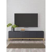 Cosmoliving By Cosmopolitan Pelle 5 Door Tv Unit - Grey