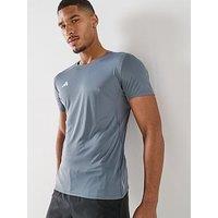 Adidas Men'S Adizero Essentials Running T-Shirt - Grey