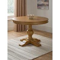 The Very Collection Camille 110Cm Solid Wood Pedestal Dining Table