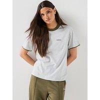 Adidas Sportswear Womens Essentials Colorpop T-Shirt With Embroidered Graphic - Grey