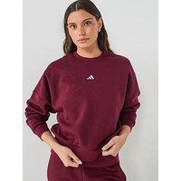 Adidas Sportswear Womens Essentials Sweatshirt - Red