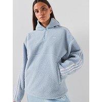 Adidas Originals Womens Hooded Fleece Jacket - Blue