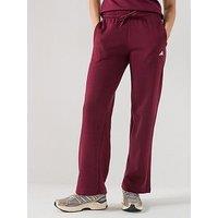 Adidas Sportswear Womens Essentials Open-Hem Pants - Red