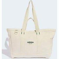 Adidas Sportswear Linear Canvas Tote Bag - Ivory - Beige