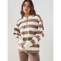 Adidas Sportswear Women'S Essentials French Terry Long Sleeve Polo - Beige