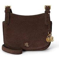Lauren By Ralph Lauren Medium Marcy Suede Crossbody Bag - Brown