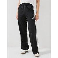 Adidas Sportswear Women'S 3-Stripes Wide Leg Track Pants - Black