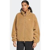 Adidas Originals Womens Essential Teddy Jacket - Brown