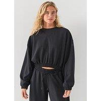 Adidas Originals Womens Buttersoft Crew Sweatshirt - Black