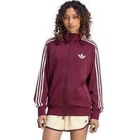 Adidas Originals Womens Firebird Loose Track Top - Burgundy
