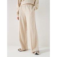 Adidas Sportswear Women'S Embroidered Graphic Wide Leg Joggers - Beige