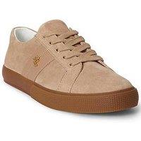 Lauren By Ralph Lauren Janson Low Top Lace Sneakers - Beige