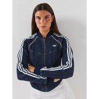 Adidas Originals Womens Denim Track Top - Blue
