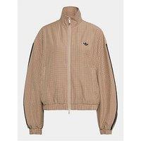 Adidas Originals Women'S Checked Track Jacket - Beige