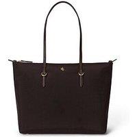 Lauren By Ralph Lauren Medium Keaton Nylon Tote Bag - Brown