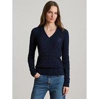 Lauren By Ralph Lauren Cable-Knit Cricket Jumper - Lauren Navy