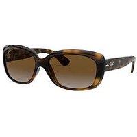 Ray-Ban Jackie Ohh Butterfly Sunglasses Light Havana Frame With Light Grey Gradient Brown Lens