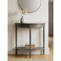 Scottish Everlastings Averie Half Moon Console Table - Olive Brown