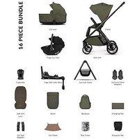 Venicci Tila 4In1 Plus Bundle Travel System With Tiago Black Car Seat And 360 Base - Olive