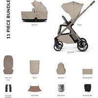 Venicci Tila 2In1 Pushchair And Carrycot Inc. Adapters - Latte