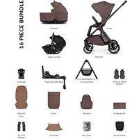 Venicci Tila 4In1 Bundle Travel System With Tiago Beige Car Seat And 360 Base - Noce