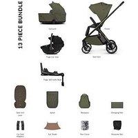 Venicci Tila 4In1 Bundle Travel System With Tiago Black Car Seat And 360 Base - Olive
