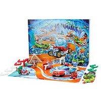 Hot Wheels 2026 Advent Calendar With 10 Hot Wheels Cars, Exclusive Snow Globe Car & 24 Surprises